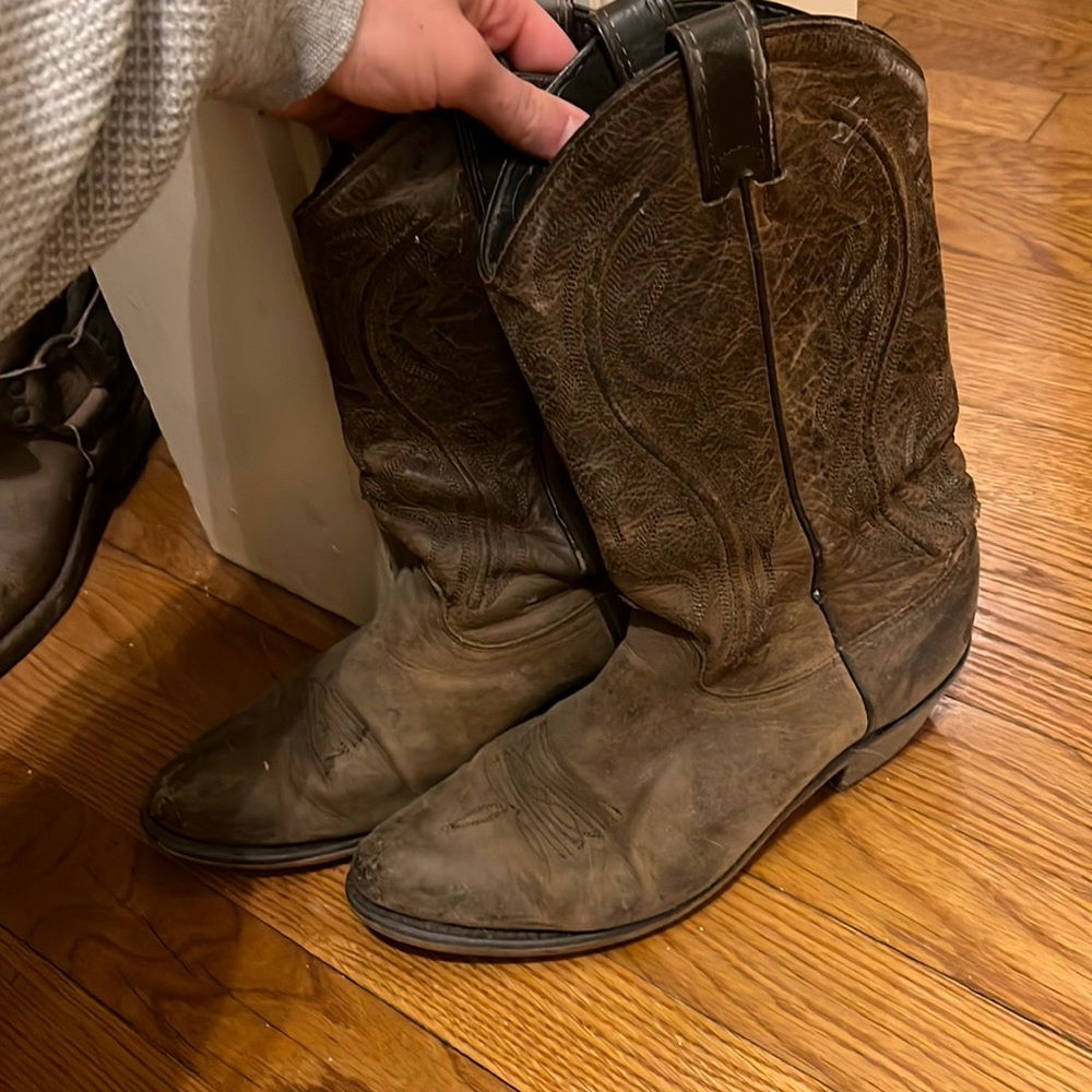 Leather Cowgirl Boots